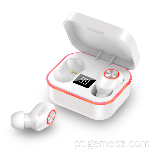 Fones de ouvido sem fio Bluetooth Fone de ouvido TWS para telefones inteligentes